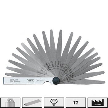 Thước căn lá đo khe hở 0.03-0.1 mm 411000