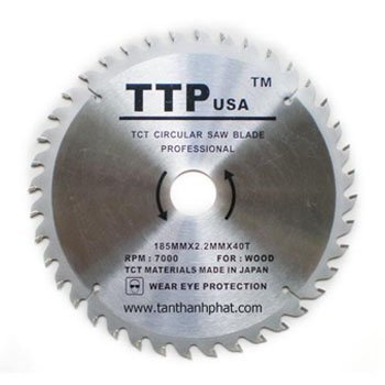 Lưỡi cưa gỗ 185mm - 40 Răng TTP USA 222-185040-3