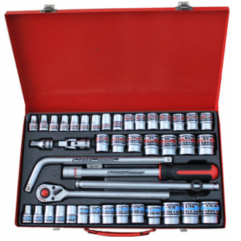 Bộ đầu tuýp Pard 1/2' 43 chi tiết C4431