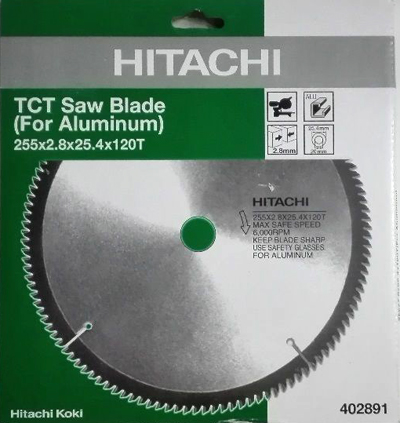 Lưởi cắt nhôm Hitachi 255x25.4x2.8mm 120T 402891