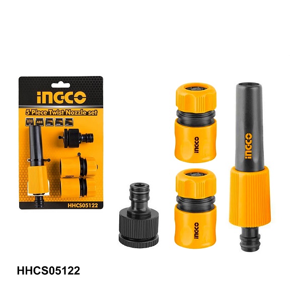 Bộ 5 đầu nối nhanh máy xịt rửa Ingco HHCS05122