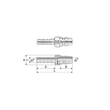 Khớp nối đầu đực đuôi chuột NAC 44PH