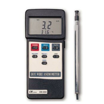 Máy đo tốc độ/lưu lượng gió Lutron AM-4204