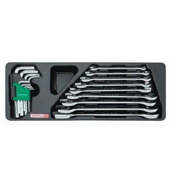 Bộ Cờ lê 2 đầu mở 6-24mm và lục giác Toptul GAAT1802