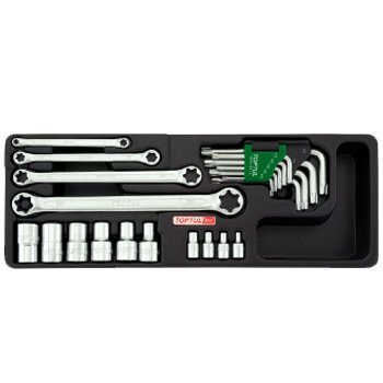 Bộ Cờ lê, túyp, lục giác sao  23 món Toptul GAAT2302